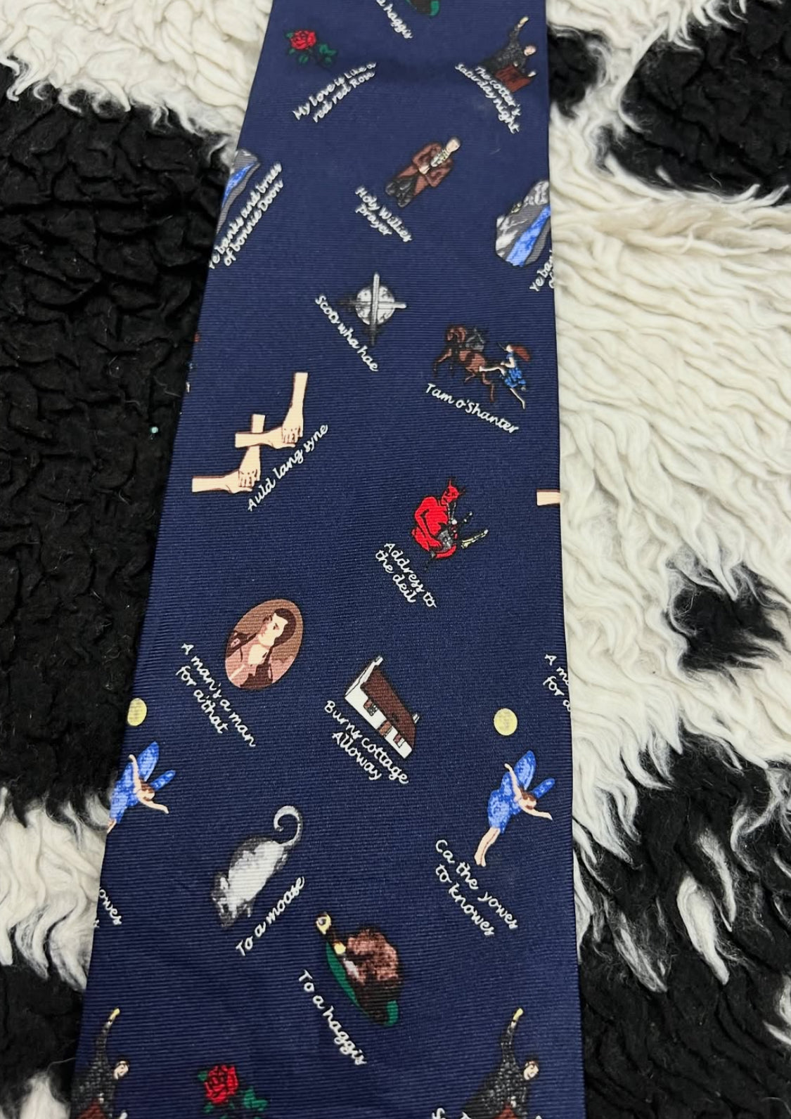 Scottish Poet Robert Burns Tie