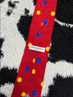 Whimsical Red, Blue & Yellow Dotted Tie