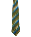 Folkespeare Green Embroidered Tie