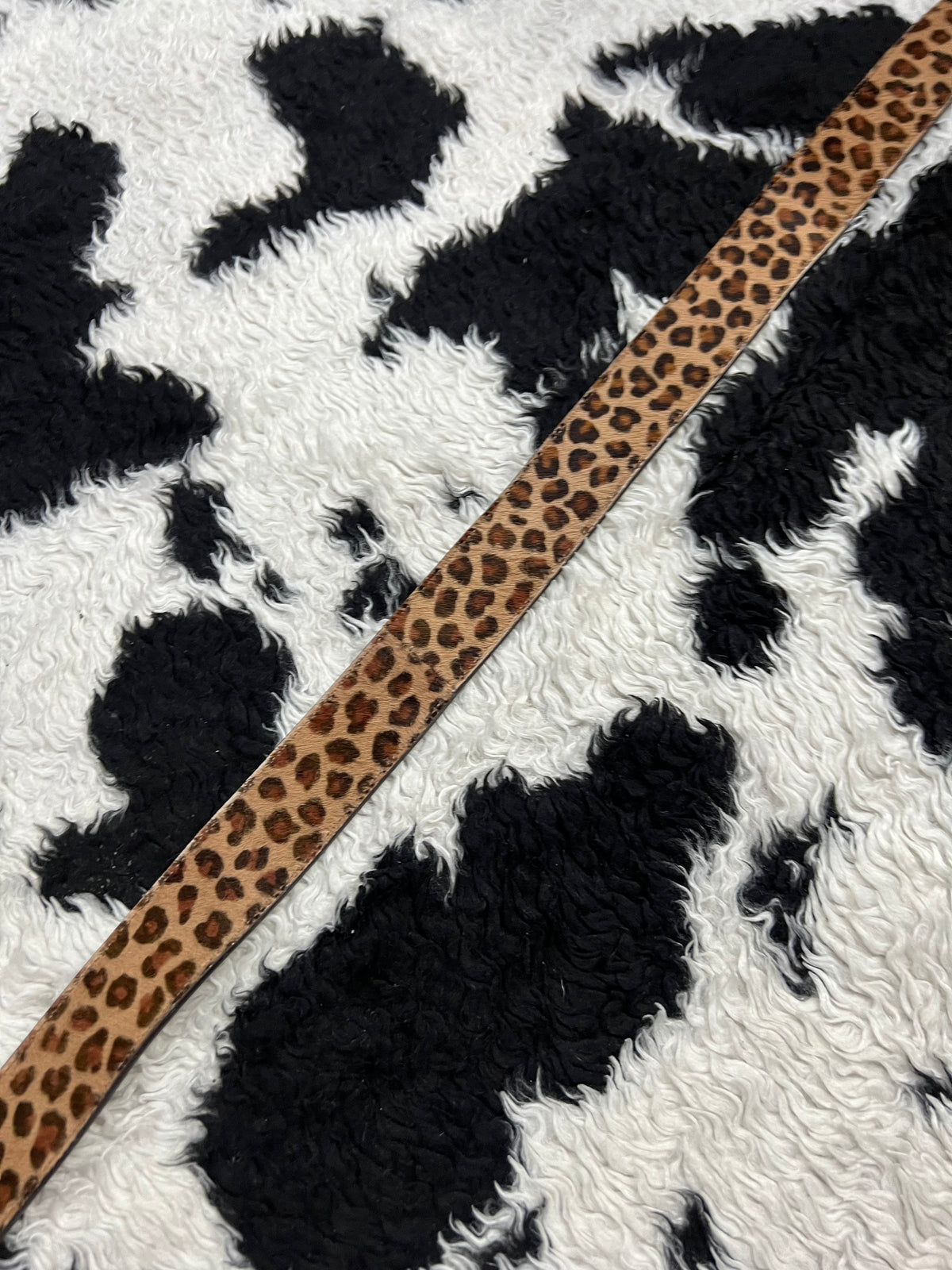Cheetah Fur Belt