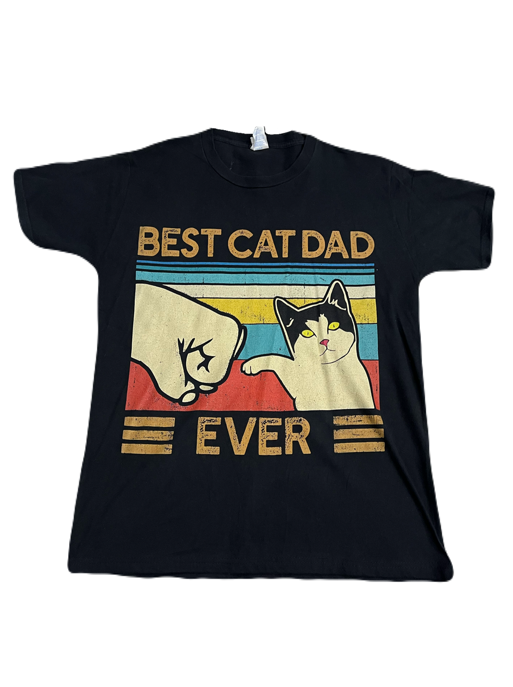 Best Cat Dad Ever Tee (Large)