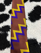 Brown Zig-Zag Tie