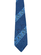 Double-Shaded Blue Paisley Tie