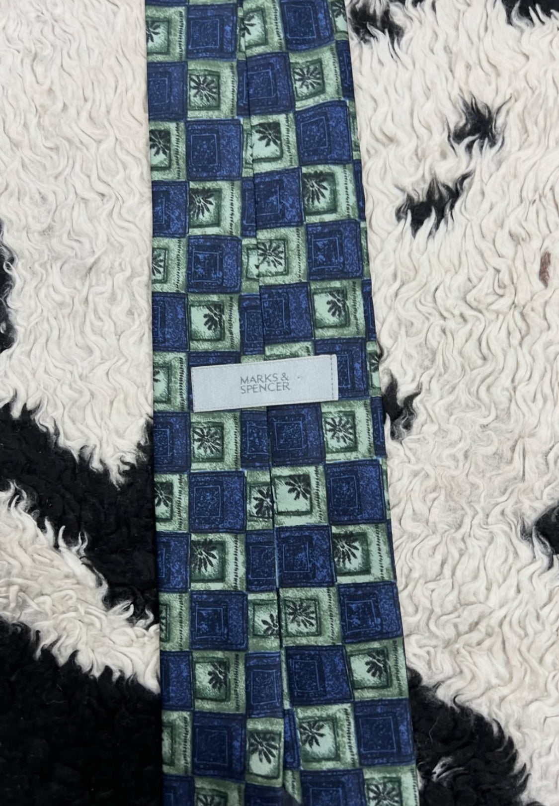Marks & Spencer Blue and Green Tie