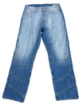Double-Shaded Blue Detailed Denims (Waist 32)