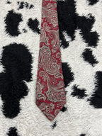 Red Paisley Tie