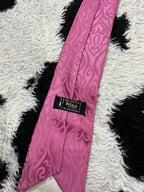 Pink Embroidered Tie