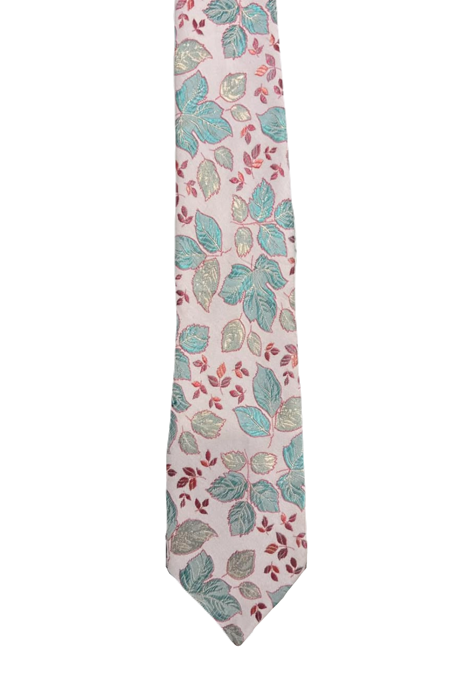 Rinaldo Pink Leaves Tie