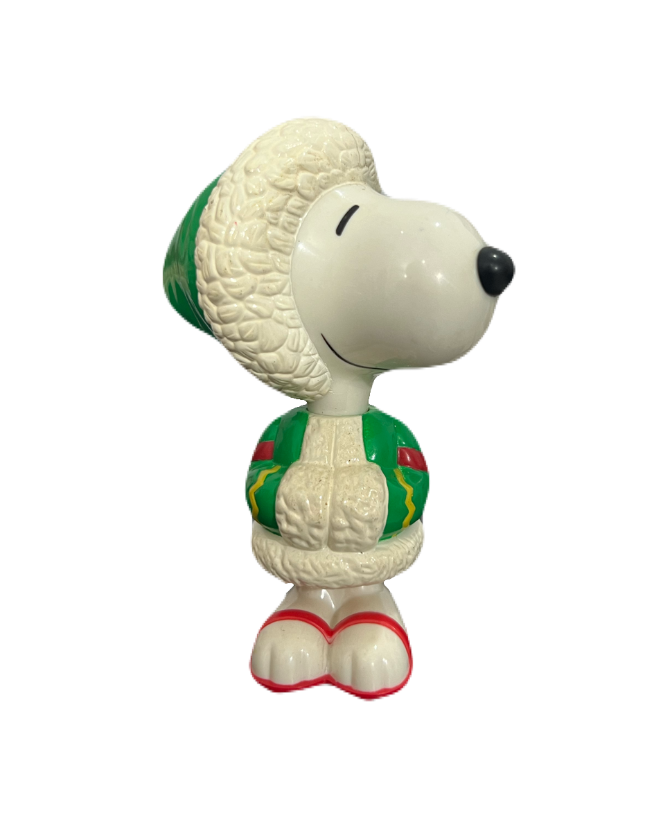 Vintage 1999 Alaska Snoopy in Fur Coat Figurine
