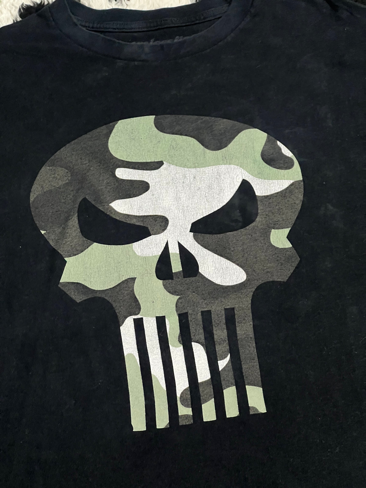 Marvel Punisher Camouflage Skull Tee (Medium - Large)