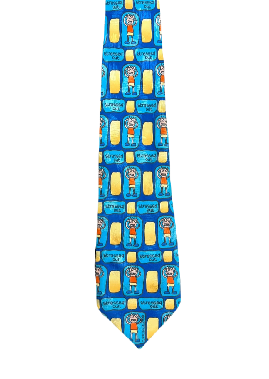 Vintage 1998 "Stressed Out" Tie