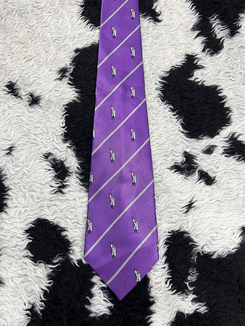 Embroidered Knight Tie