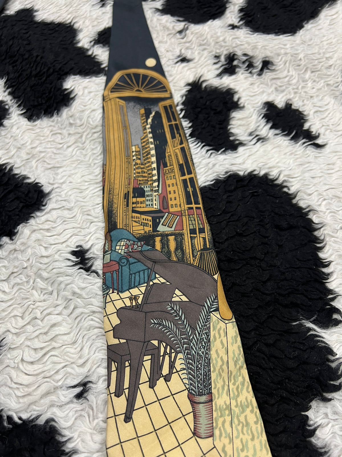 Vintage Meeting Street Cityscape Tie