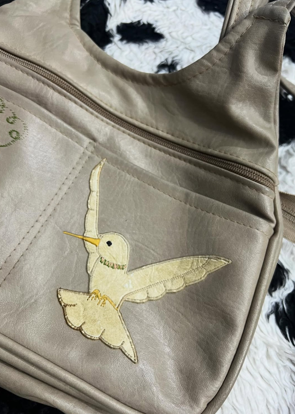Hummingbird & Flower Bag