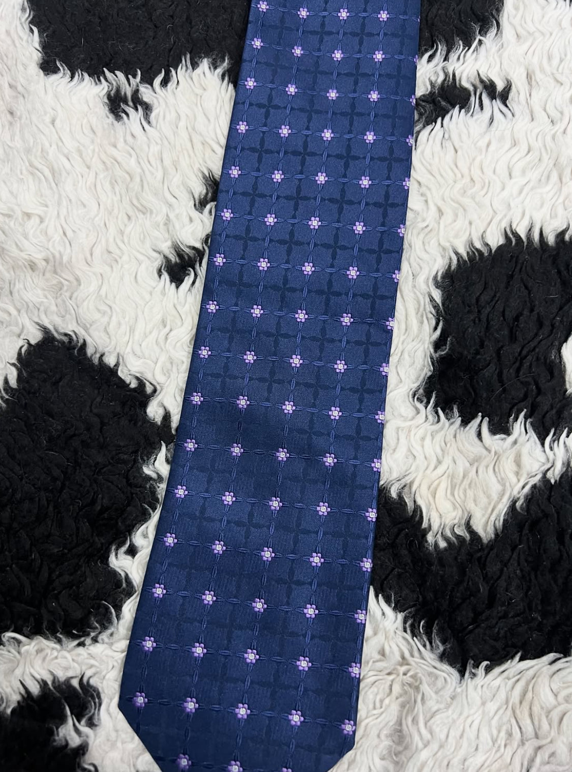 Marks & Spencers Blue Floral Tie
