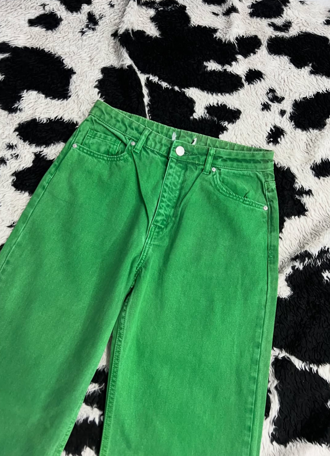 Fairy Green Plain Denims (Waist 28)