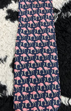 Blue Flamingos Tie