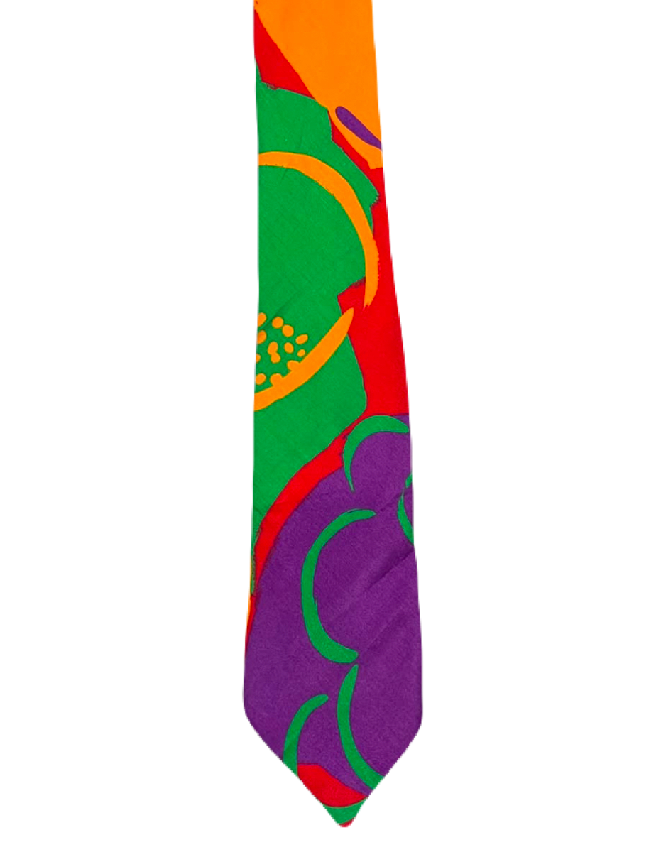 Vibrant Floral Tie