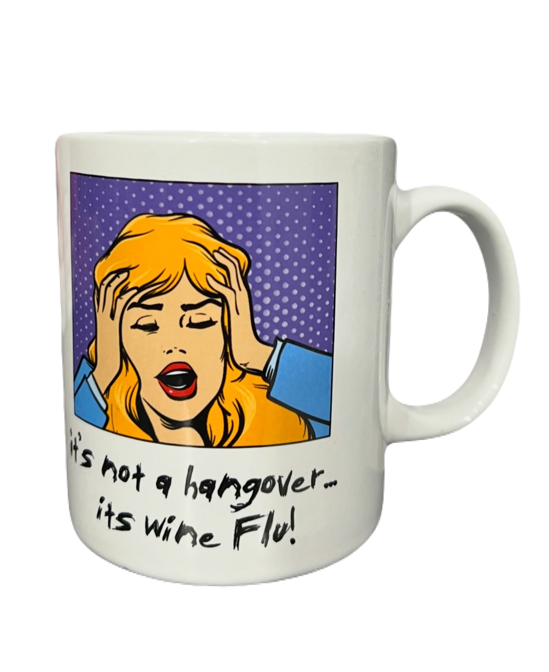 Wine Flu Hangover Pop Art Mug