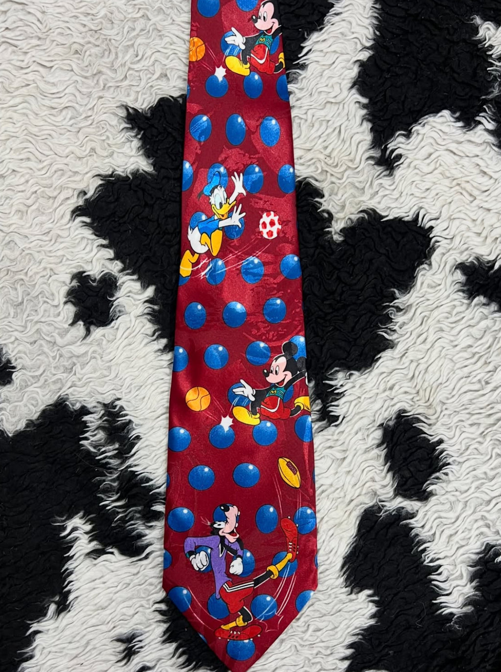 Mickey Mouse & Friends Playing Football Tie