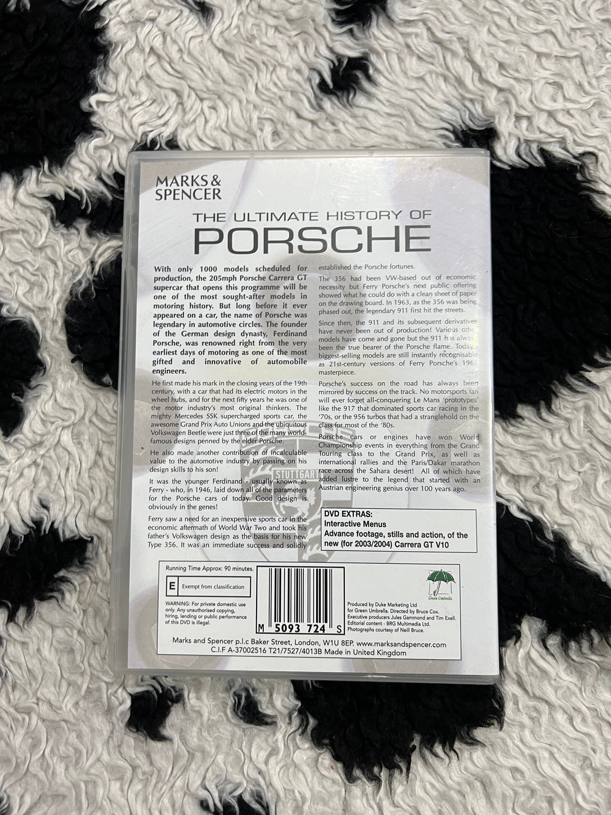 The History Of Porsche DVD