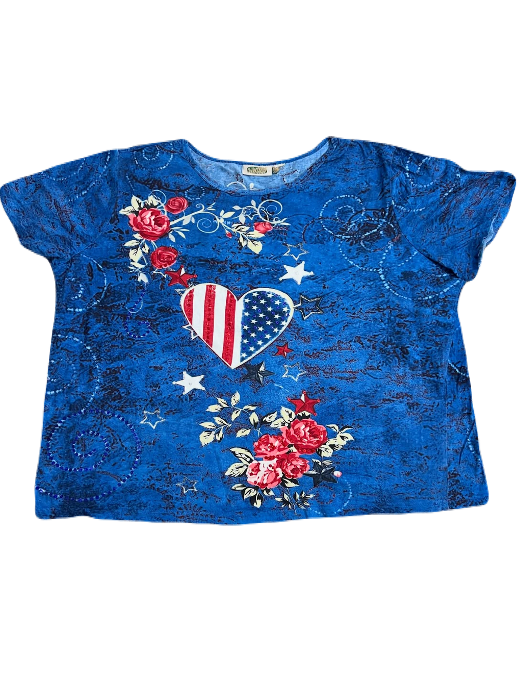 y2k Americana Heart Tee (Extra Large)