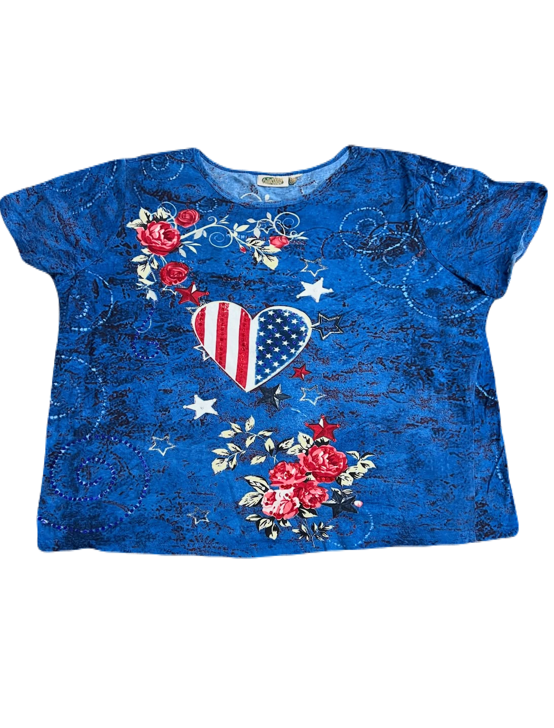 y2k Americana Heart Tee (Extra Large)