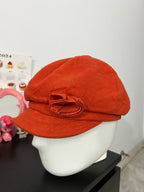 Orange Floral Cap