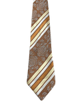 Brown Embroidered Tie