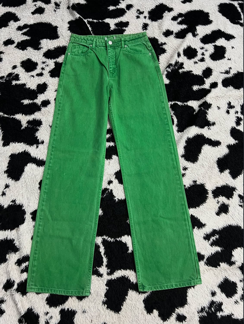 Fairy Green Plain Denims (Waist 28)