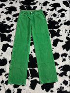 Fairy Green Plain Denims (Waist 28)