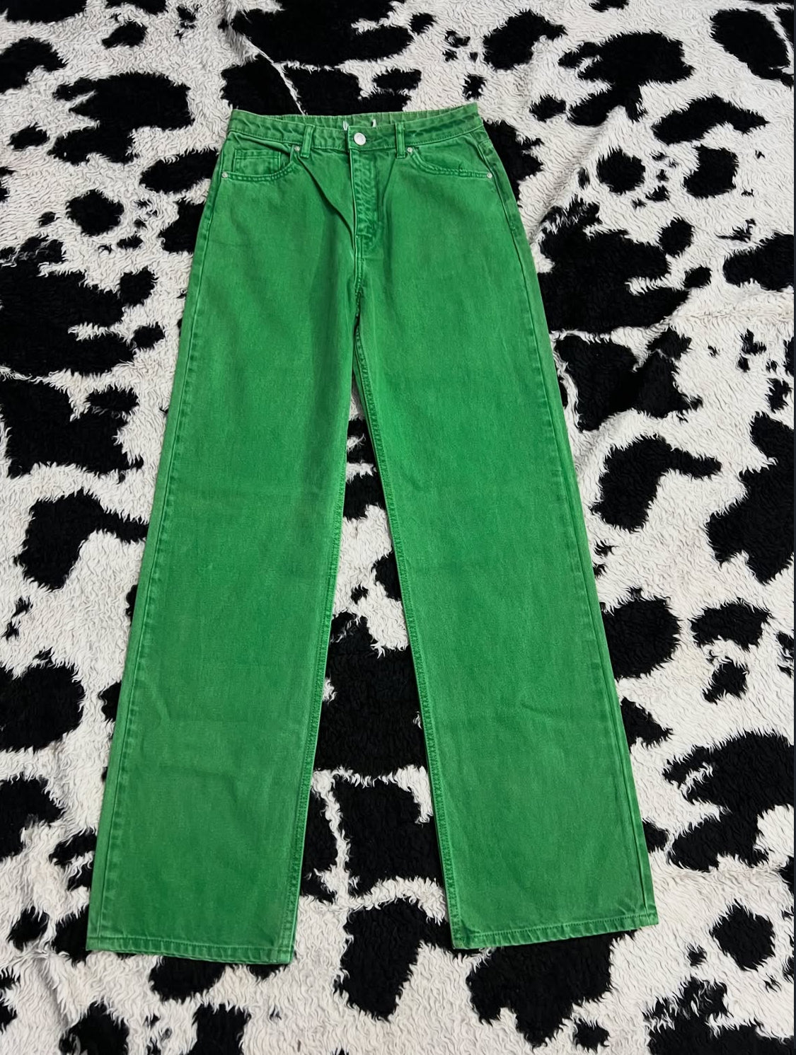 Fairy Green Plain Denims (Waist 28)