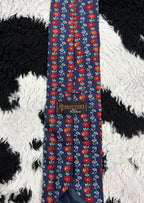 Tie Rack Red Flowers Tie