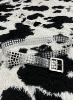 Transparent Black & White & Grey Belt