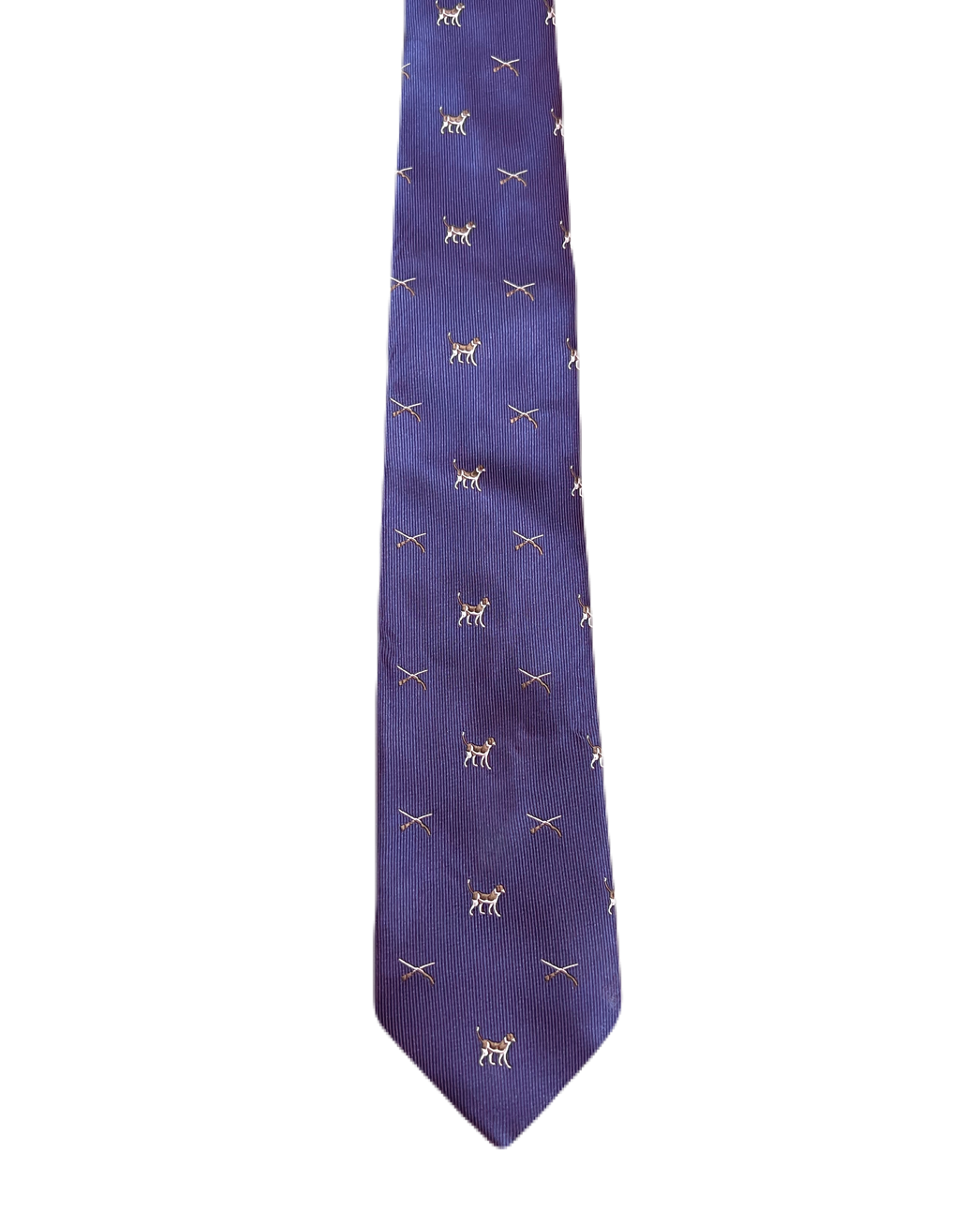 Dogs & Rifles Embroidered Tie