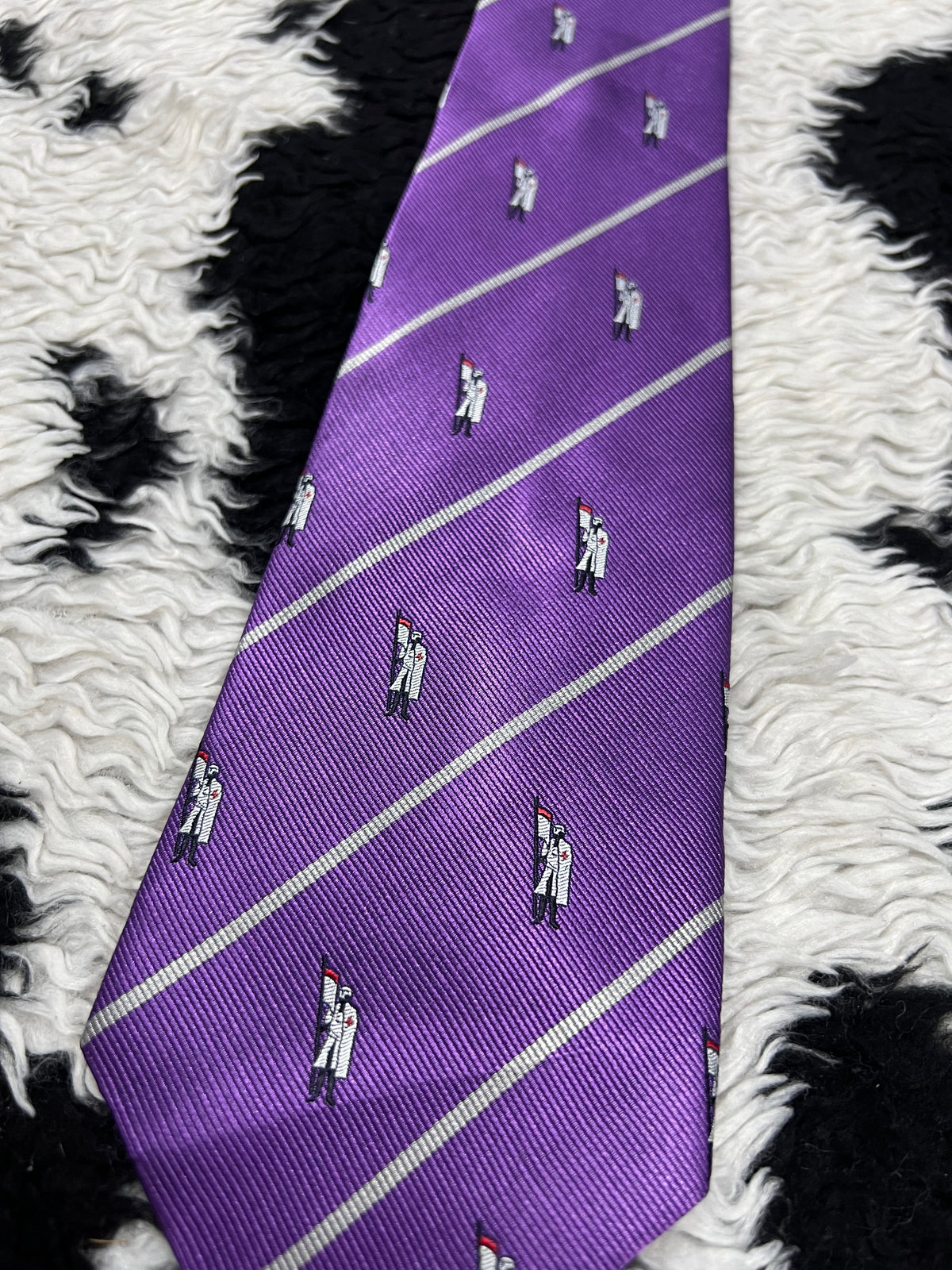 Embroidered Knight Tie