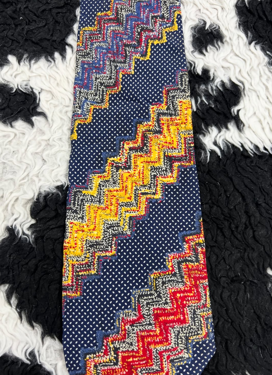 Missoni Zig Zag Patterned Tie