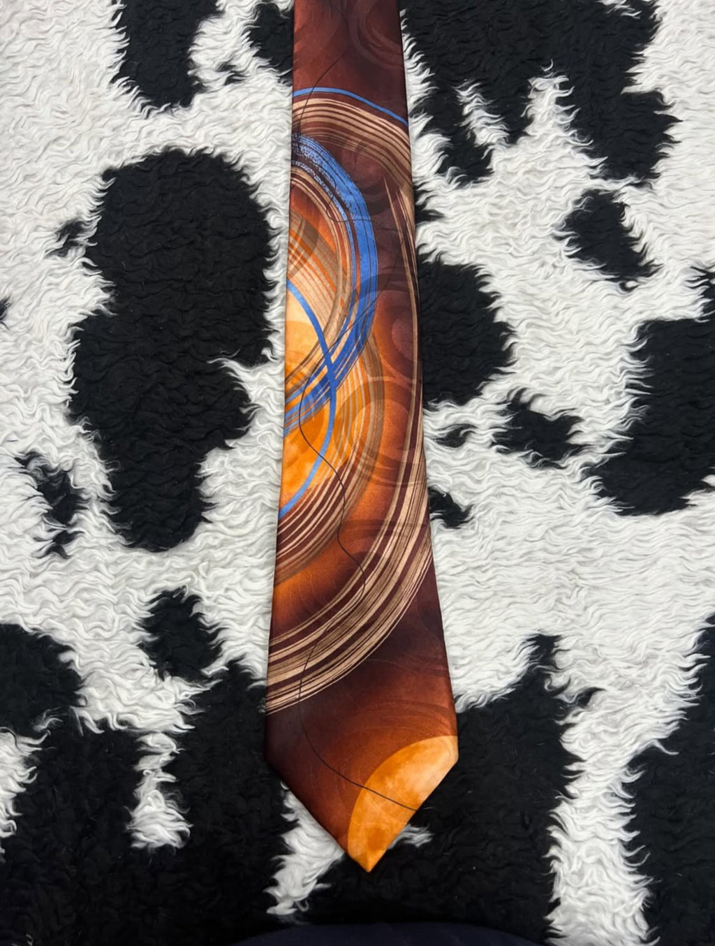 Clockworks Abstract Tie