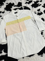Mind Bridge White Patchwork Buttonup