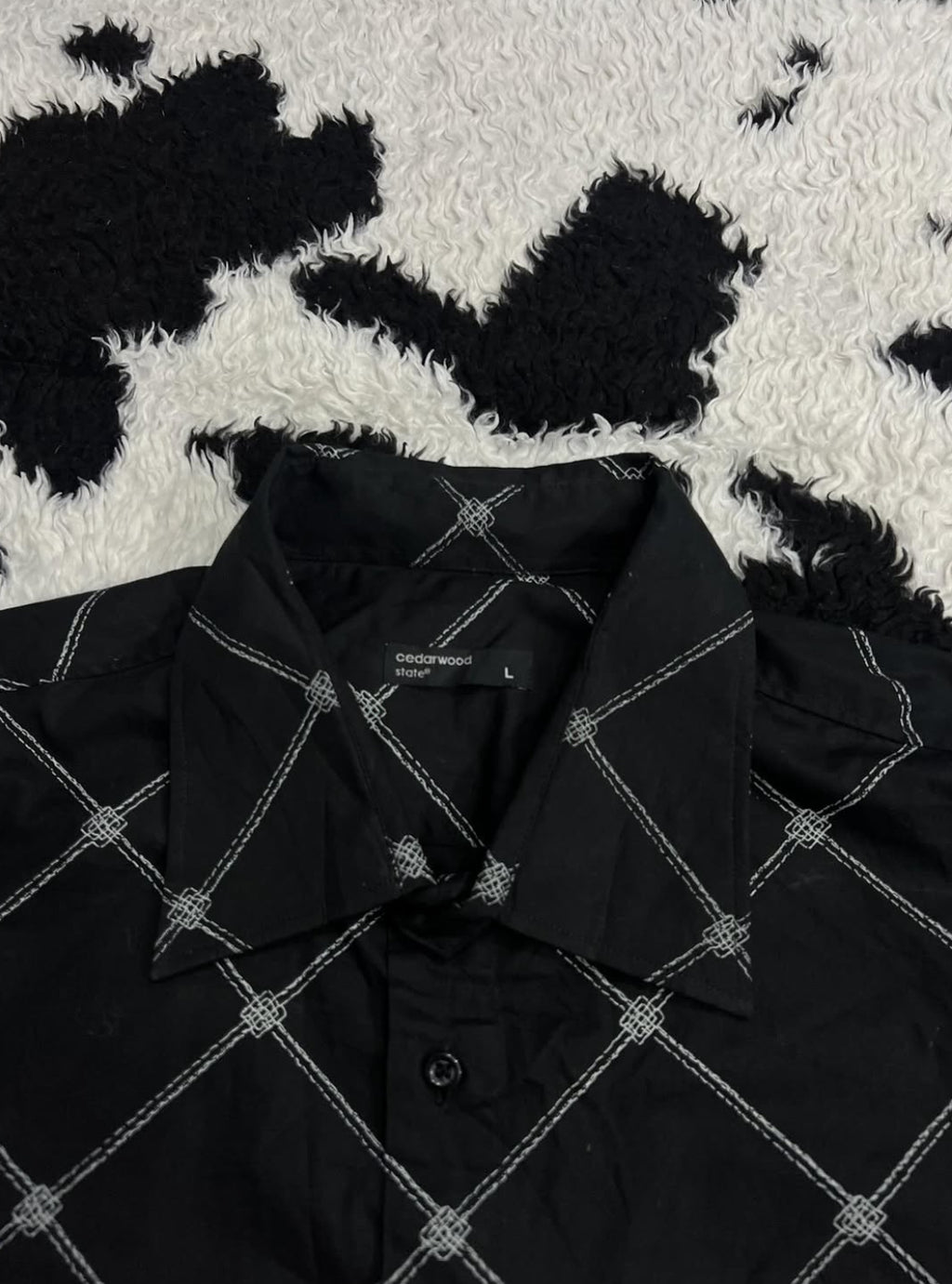 Cedarwood State Black Buttonup
