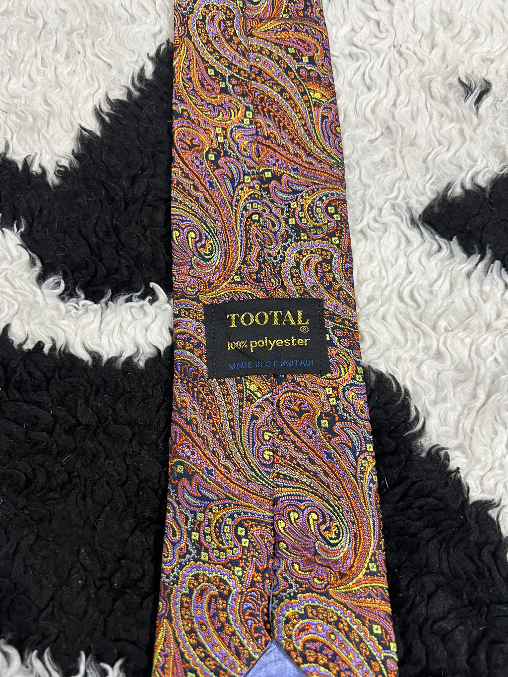 Tootal Fully Embroidered Vibrant Paisley Tie