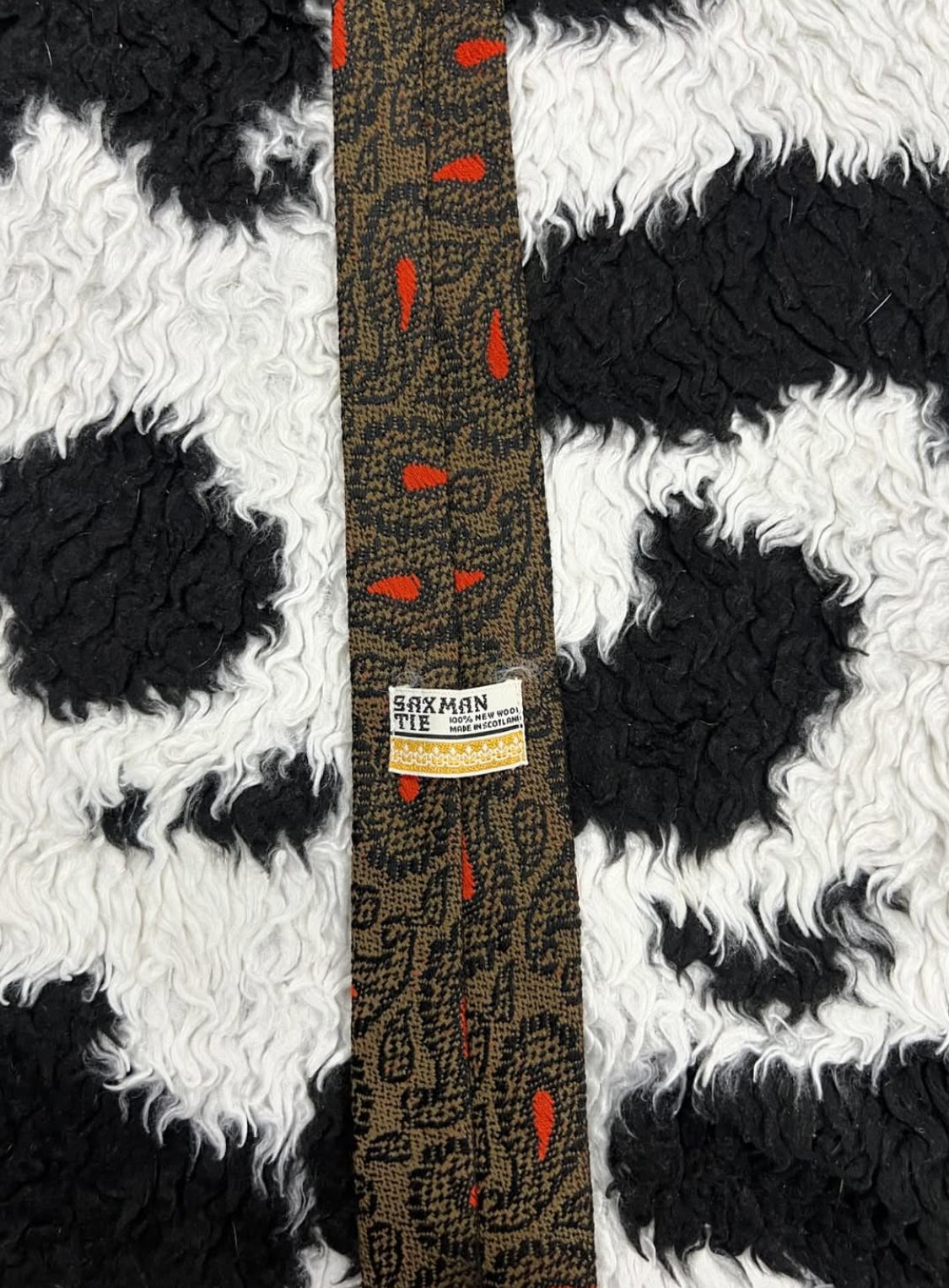 Woolen Narrow Paisley Tie