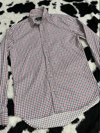 ZARA Man Tailored Fit Red & Blue Checkered Buttonup