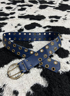 Blue Double-Holed Belt