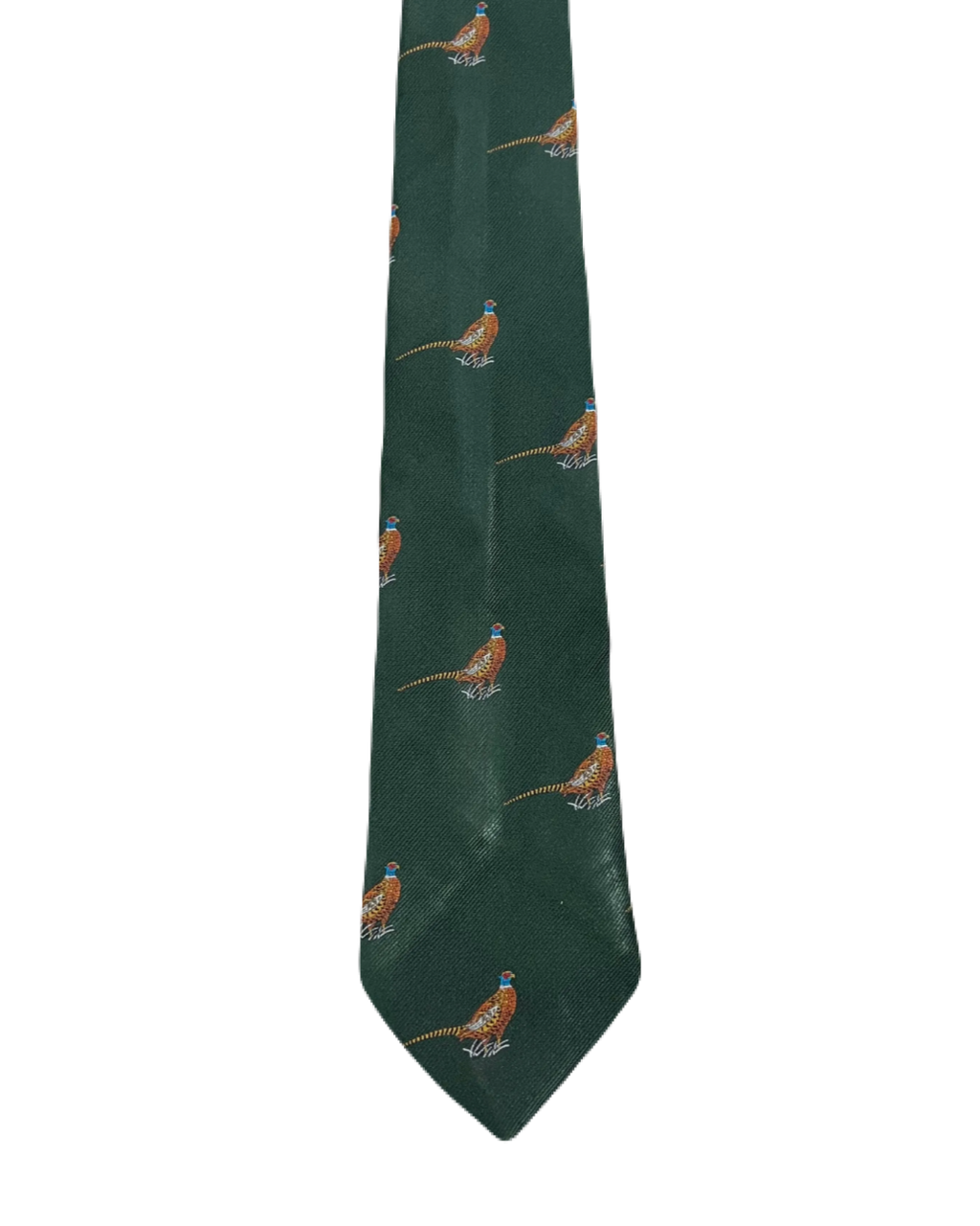 Embroidered Pheasants Tie