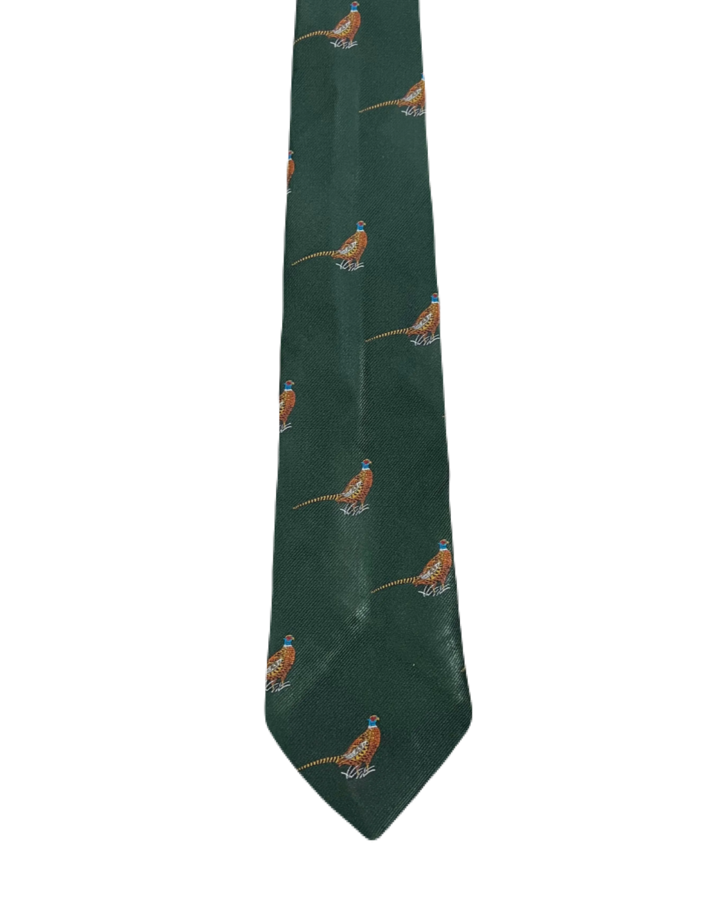 Embroidered Pheasants Tie
