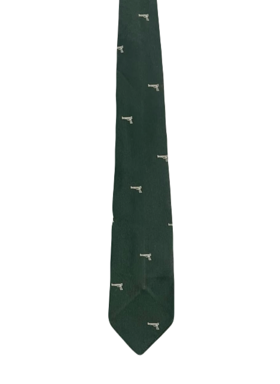 Gun Embroidered Tie