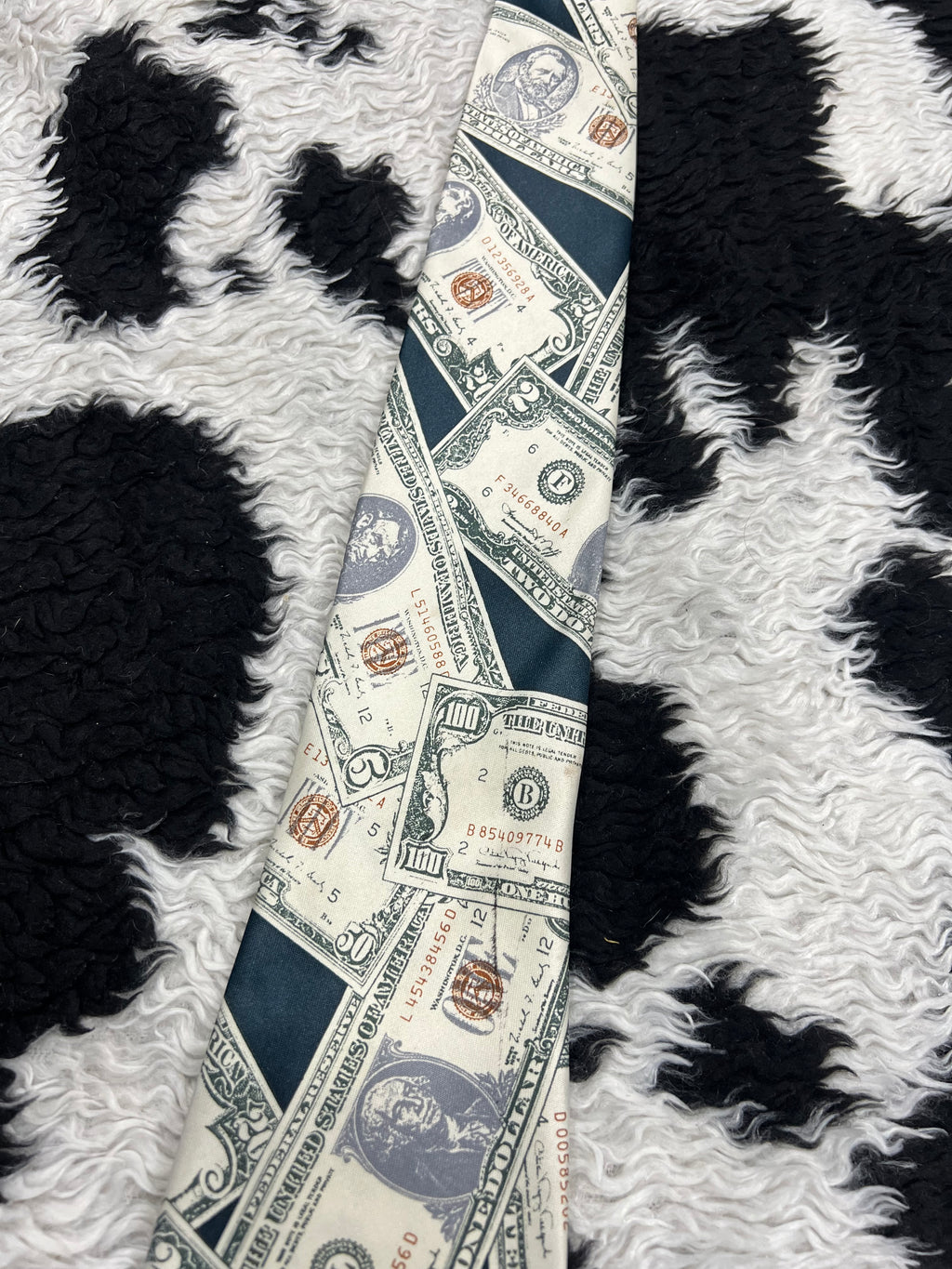 US Dollars Graphic Tie