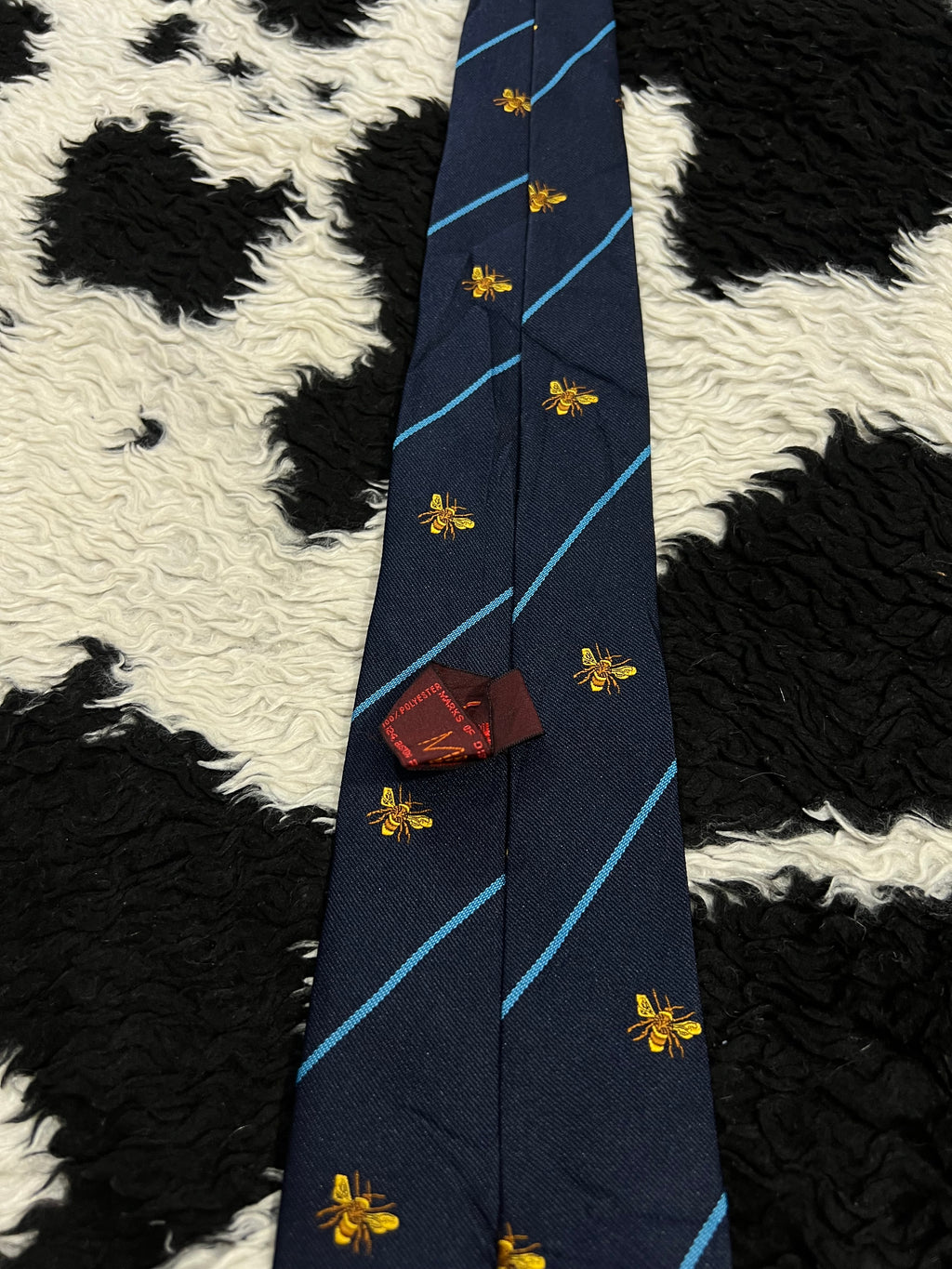 Honey Bees Embroidered Tie