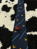 Honey Bees Embroidered Tie